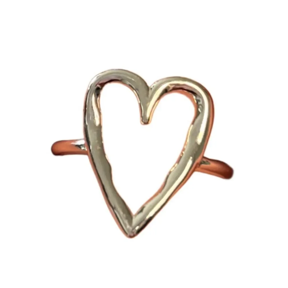 Big Heart adjustable ring in 925 sterling silver
